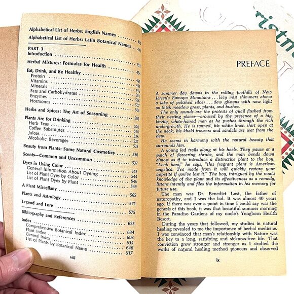 Christmas Cookies Softcover & The Herb Book Vintage Paperback 2-Book Bundle - Picture 7 of 11